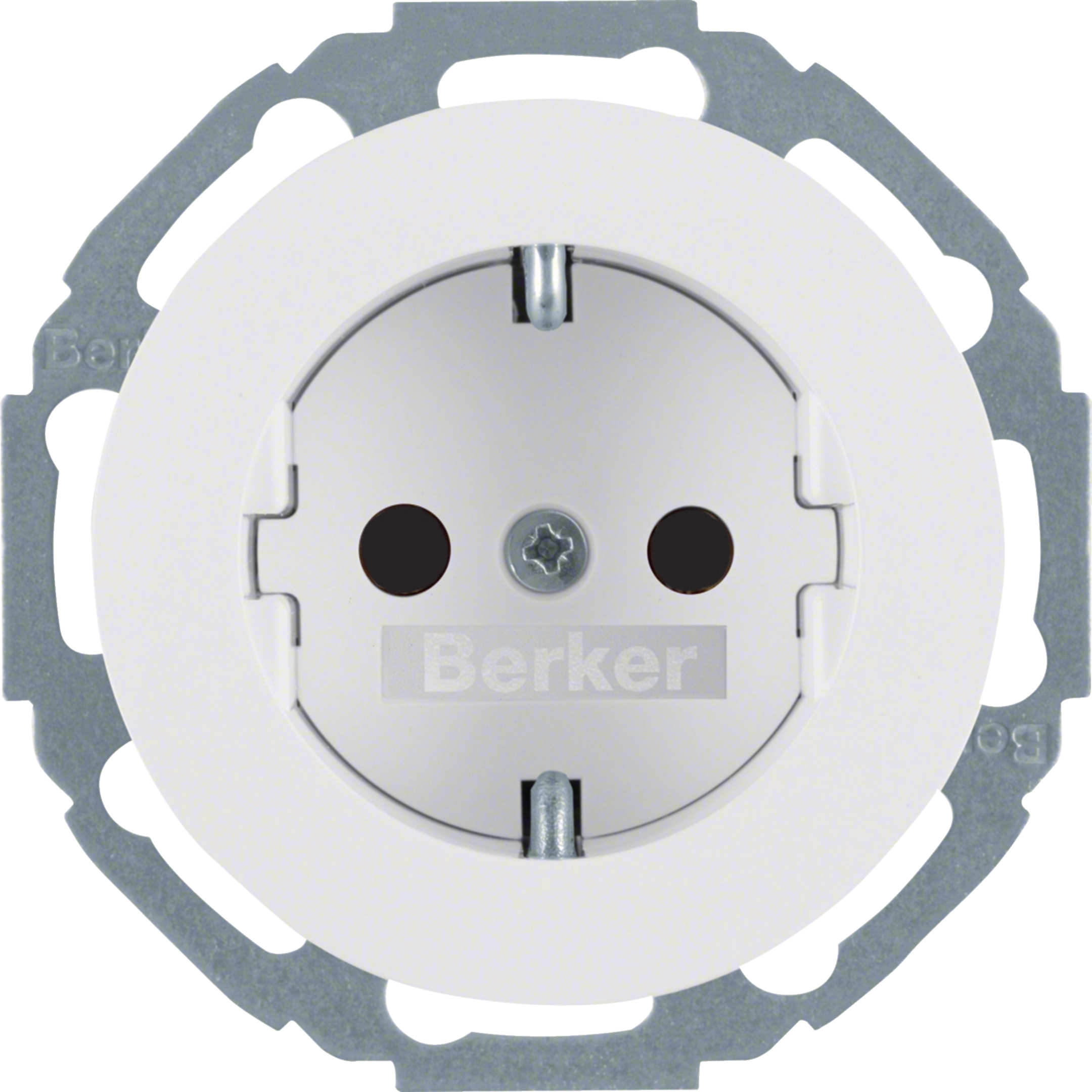 Berker R.3 Priz - Gelişmiş Kontak Koruma, Montaj Yönü 45° (47552089)