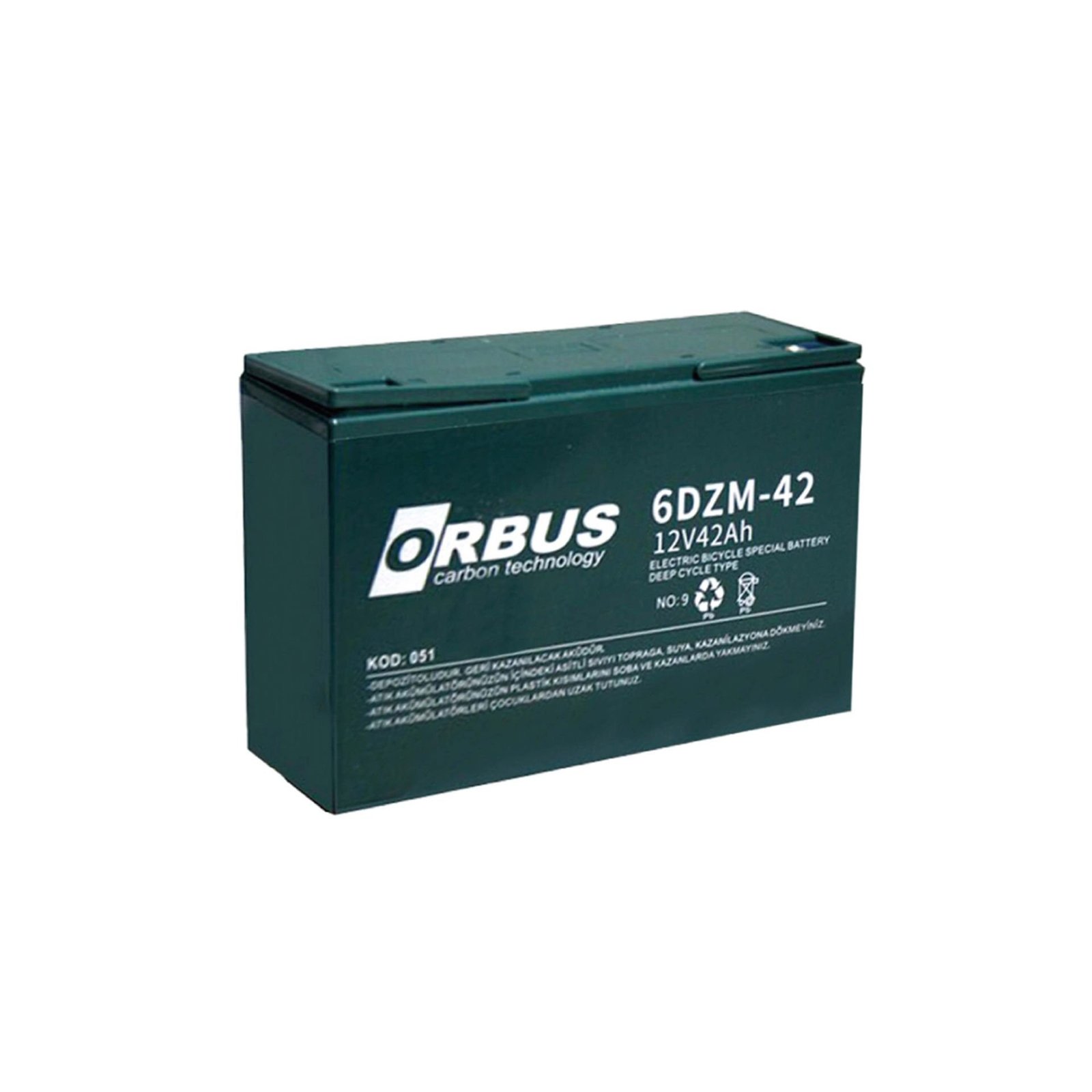 Orbus 12v 42 Ah Elektrikli Bisiklet Aküsü