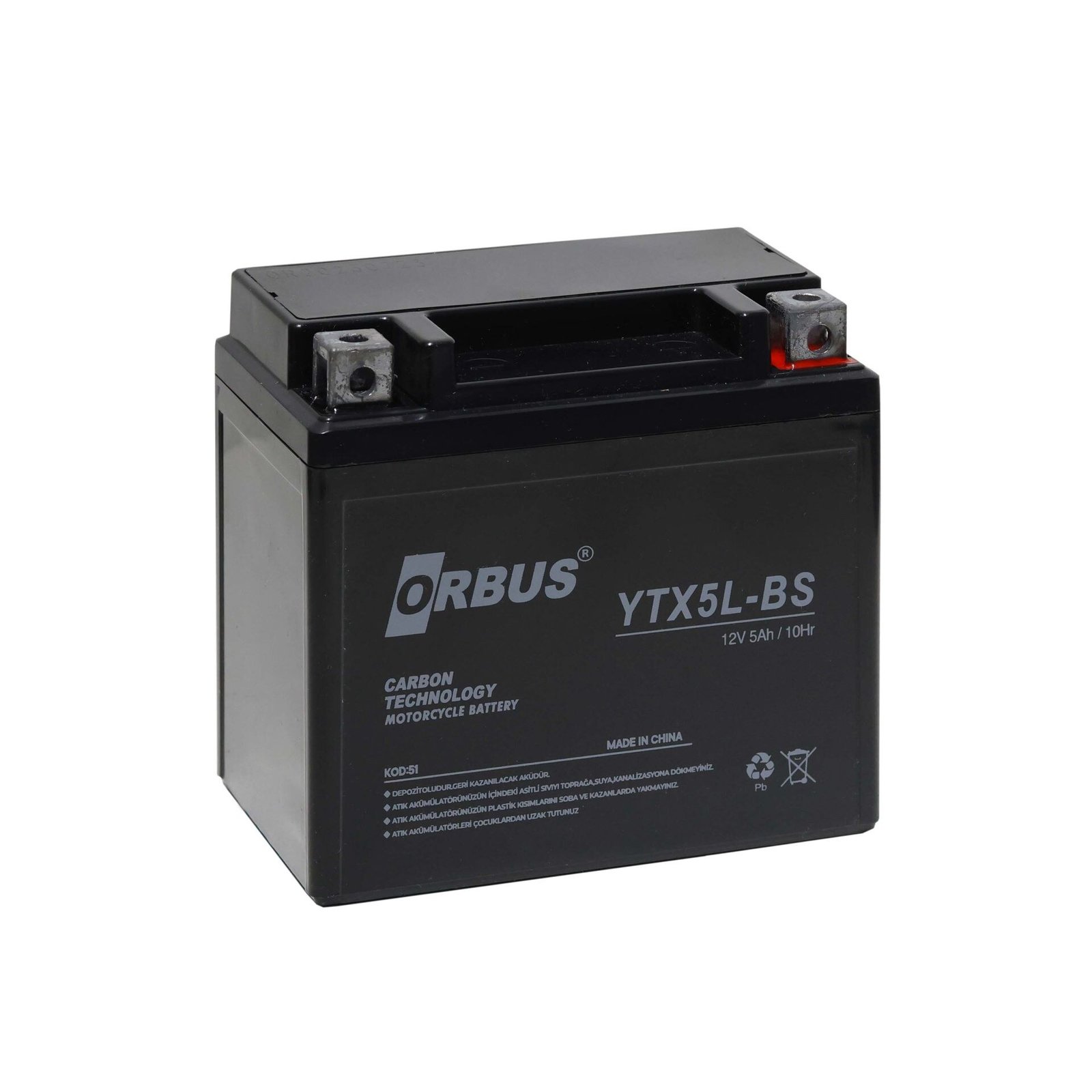 Orbus Ytx5l-Bs Motosiklet Aküsü