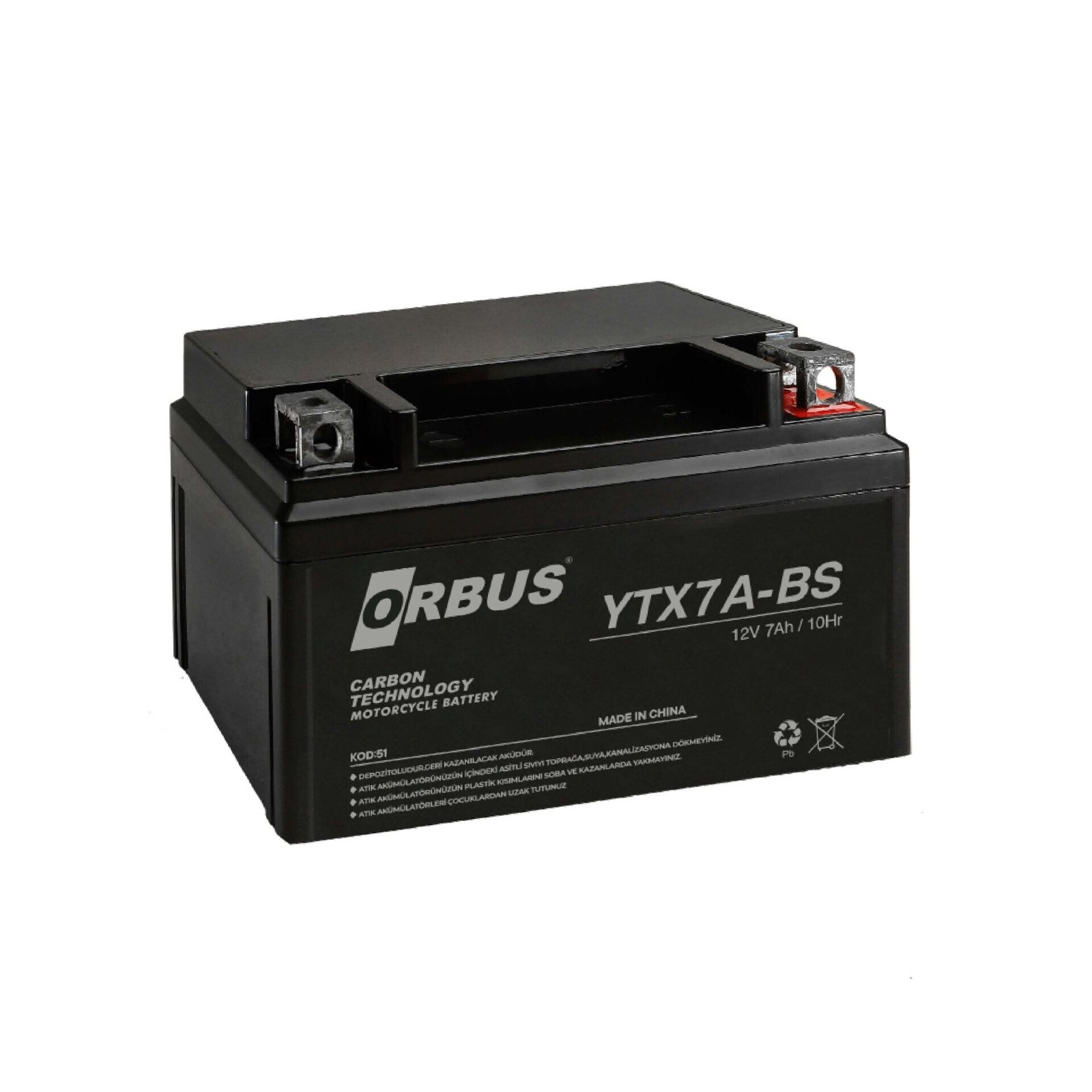 Orbus Ytx7a-Bs Motosiklet Aküsü