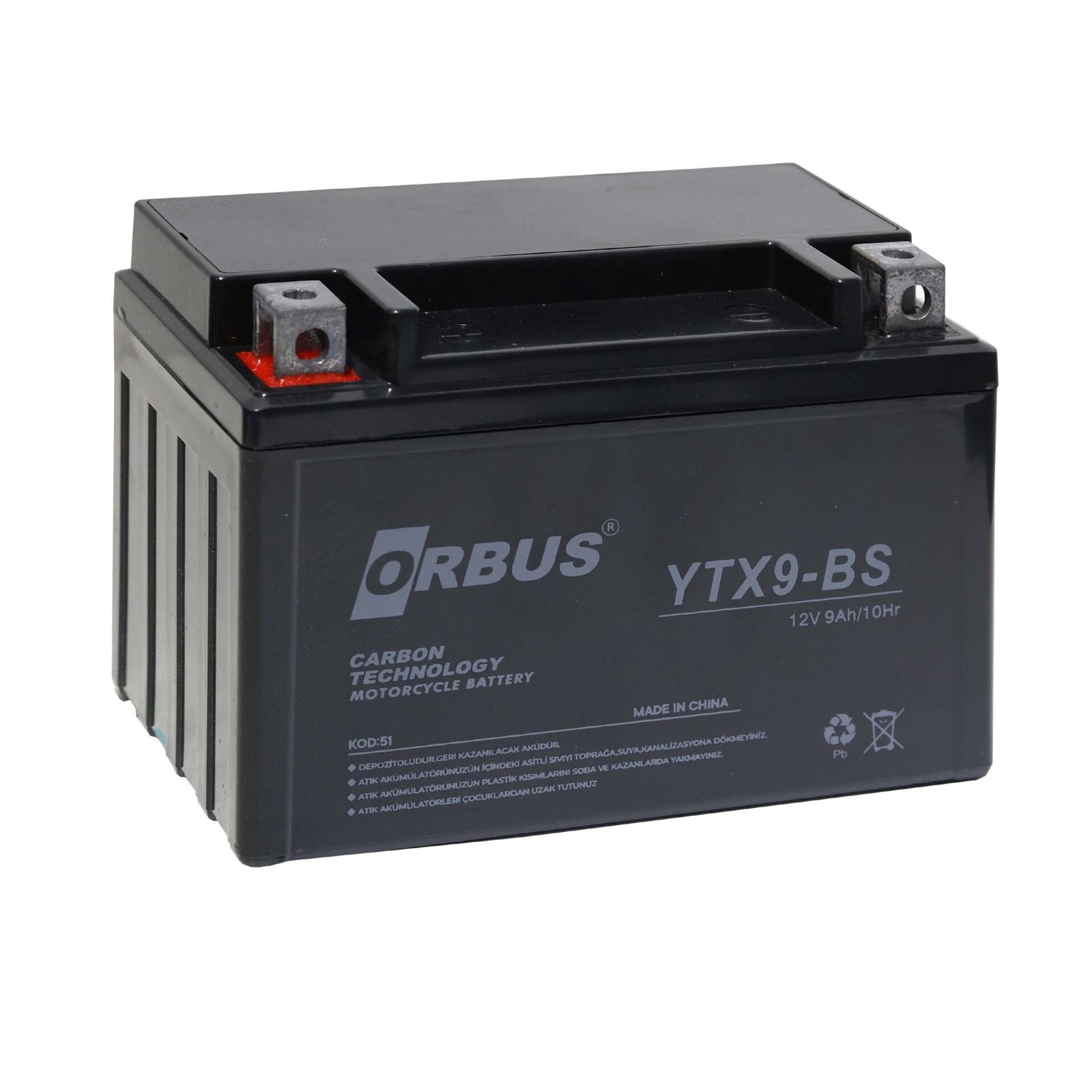 Orbus Ytx9-Bs Motosiklet Aküsü
