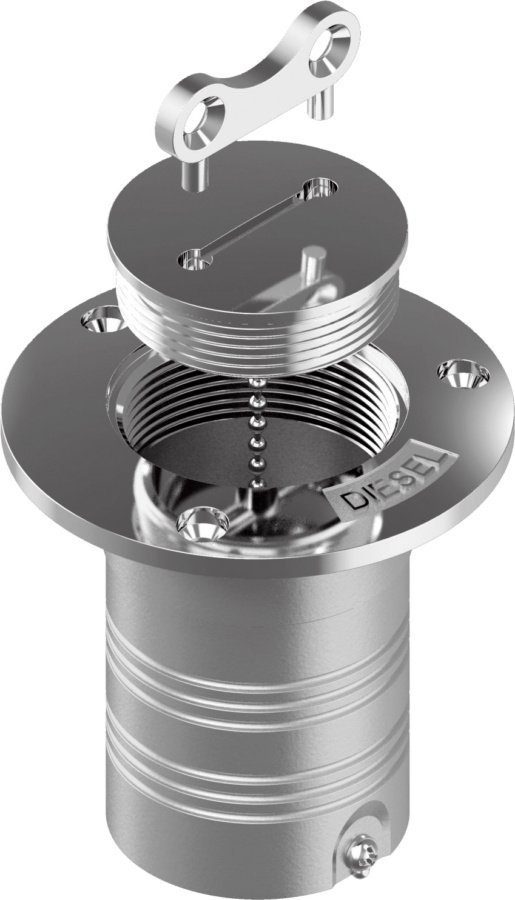 Würth Anahtarlı Dolum Kapağı A4 Paslanmaz Çelik (su)  D 51,5