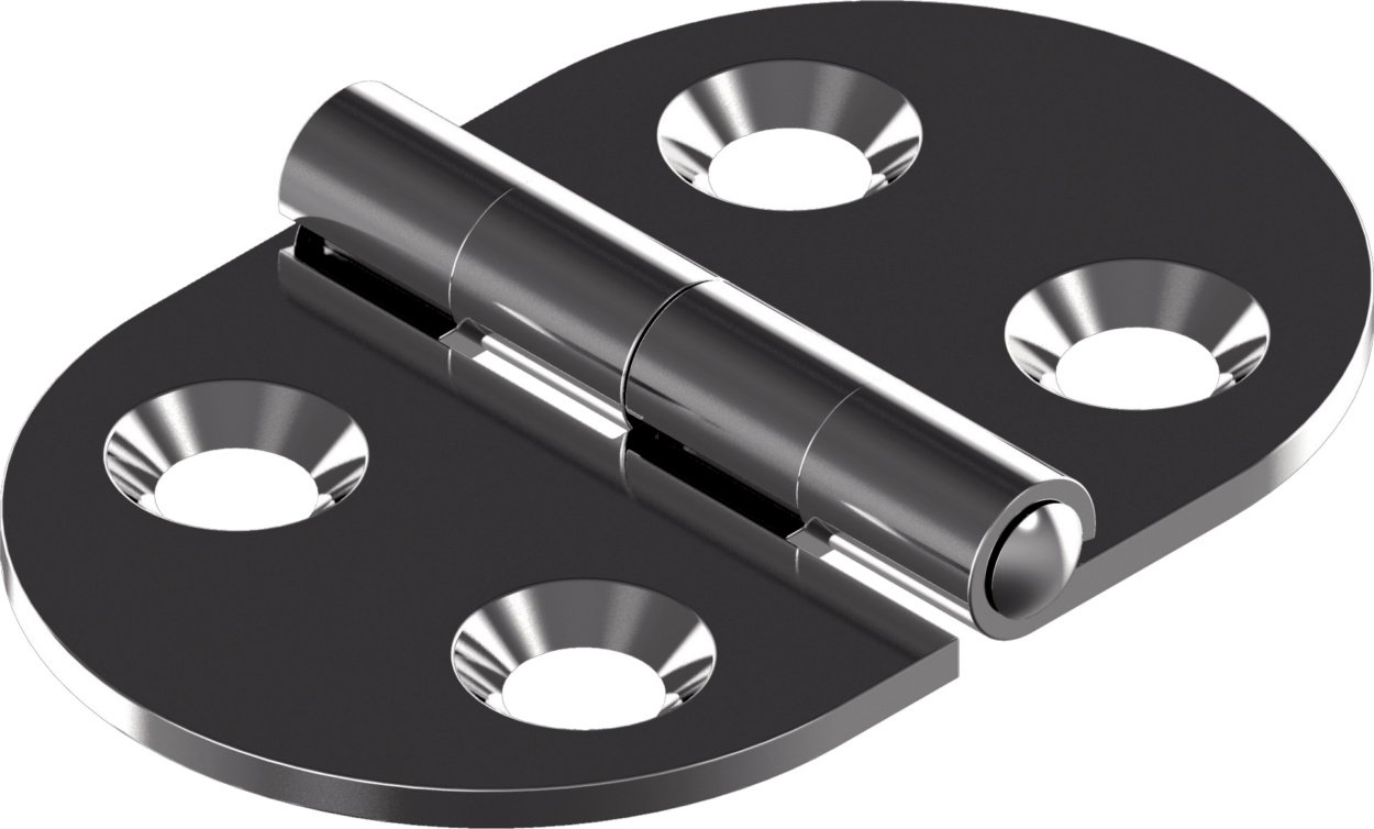 Würth Fransız Dolap Menteşesi A2 Paslanmaz Çelik - 47x30x1,5 Mm