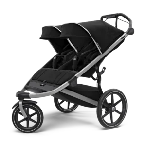 Thule Urban Glide 2 Double İkiz Bebek Arabası Alüminyum/Siyah