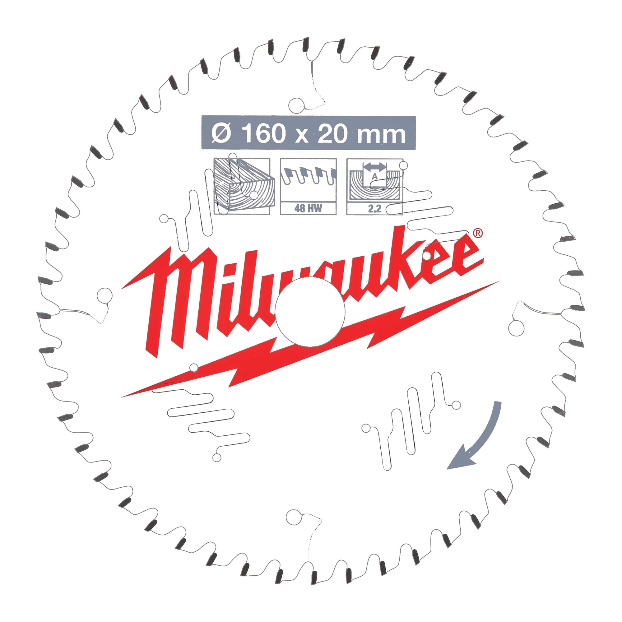 Milwaukee Sunta Kesme Testeresi 160 × 20 mm 48 Diş