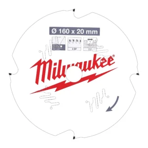 Milwaukee Daire Testere Fiber-Çimento 160 × 20 × 1,8 × 4D