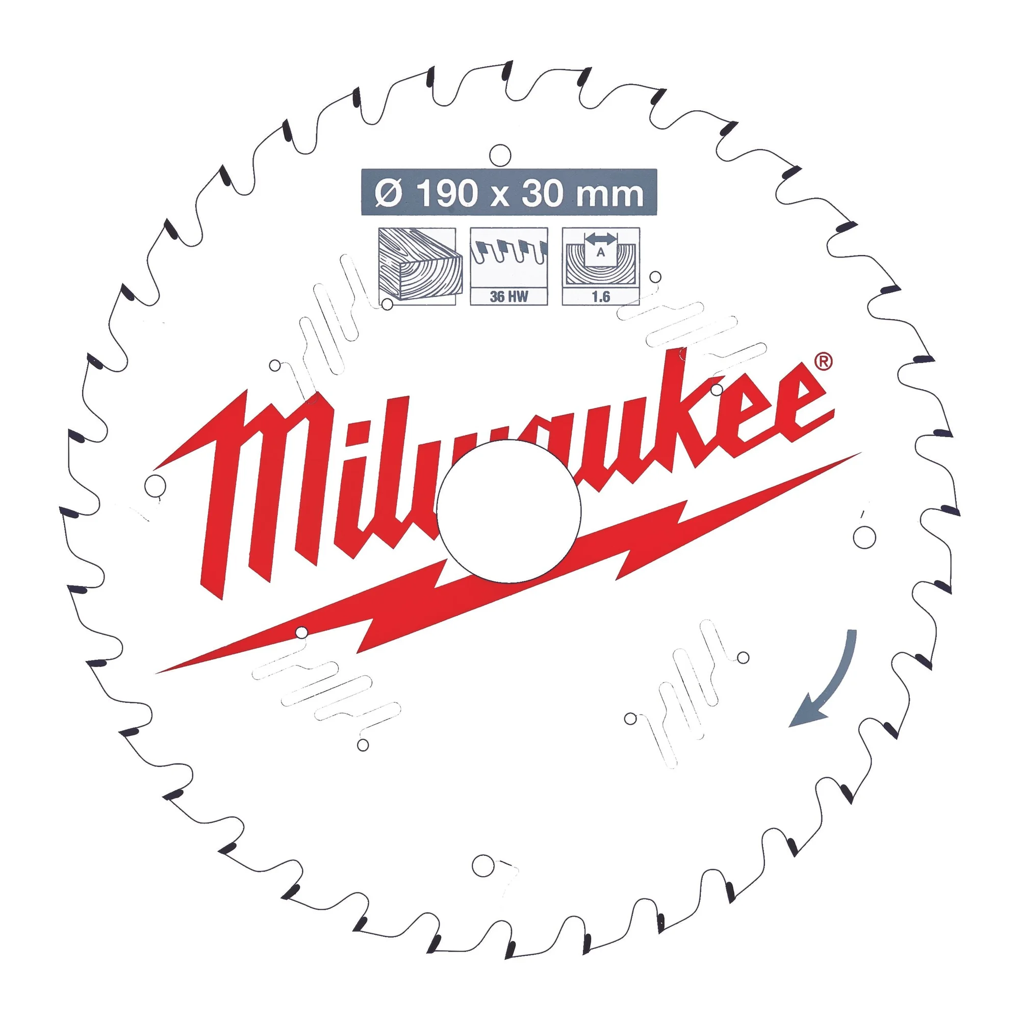 Milwaukee Daire Testere CSB PW 190 × 30 × 1,6 × 36DİŞ M18 BLCS66