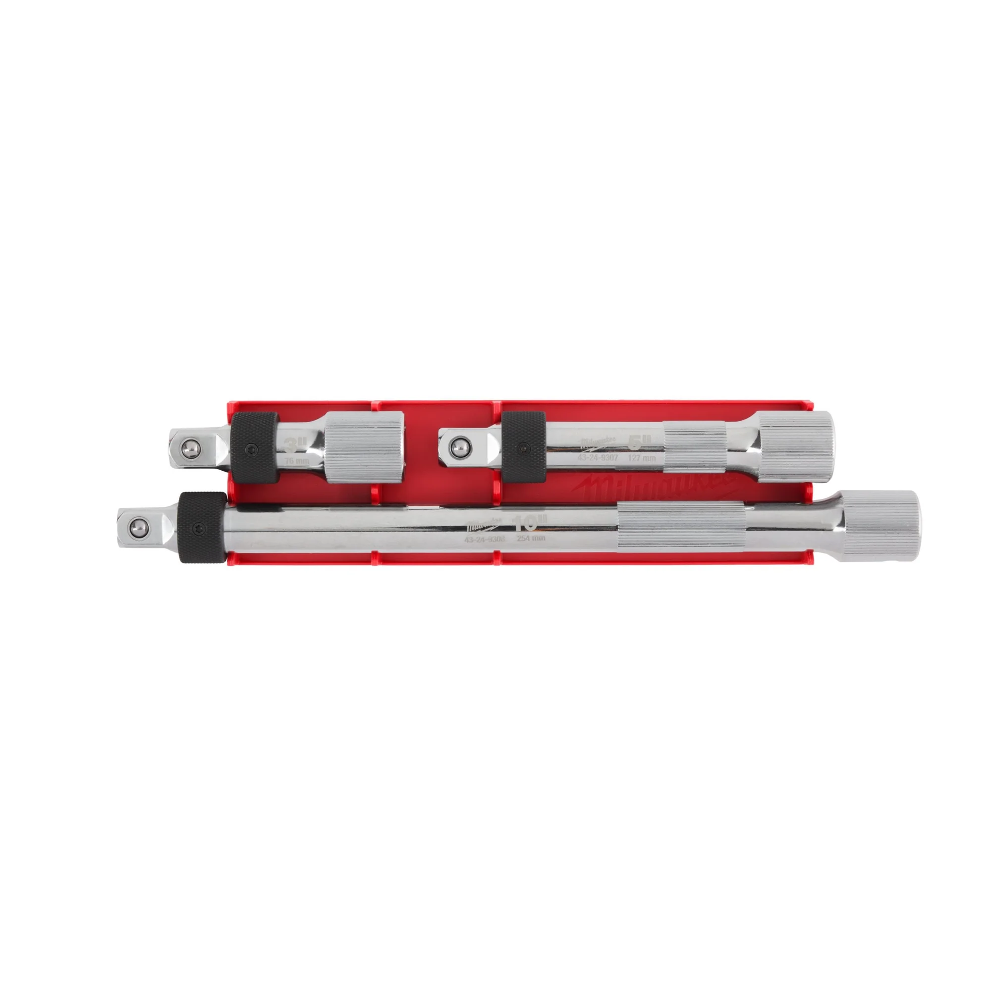 Milwaukee 1/2" Kilitlemeli Uzatma Kolu Seti 3 Parça (76 · 127 · 254 mm)