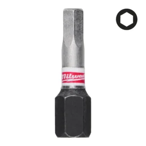 Milwaukee Bits Uç HEX 4 25 mm 3'lü Paket SHOCKWAVE