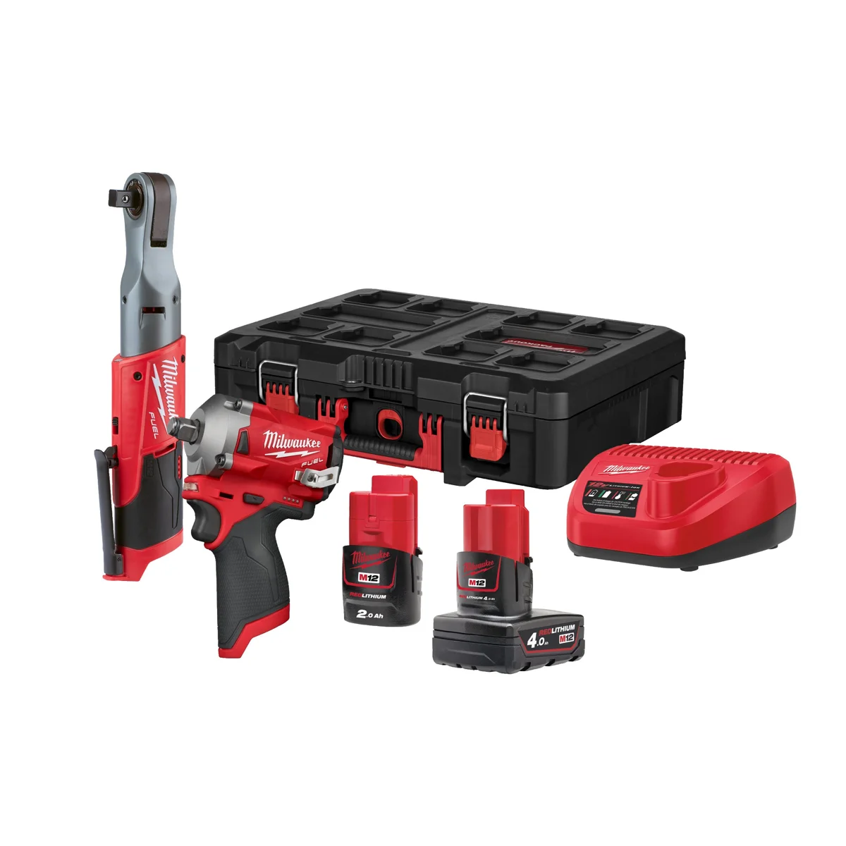 Milwaukee M12 Fpp2av-422p 2'li Set (darbeli Somun Sıkma & Cırcır)
