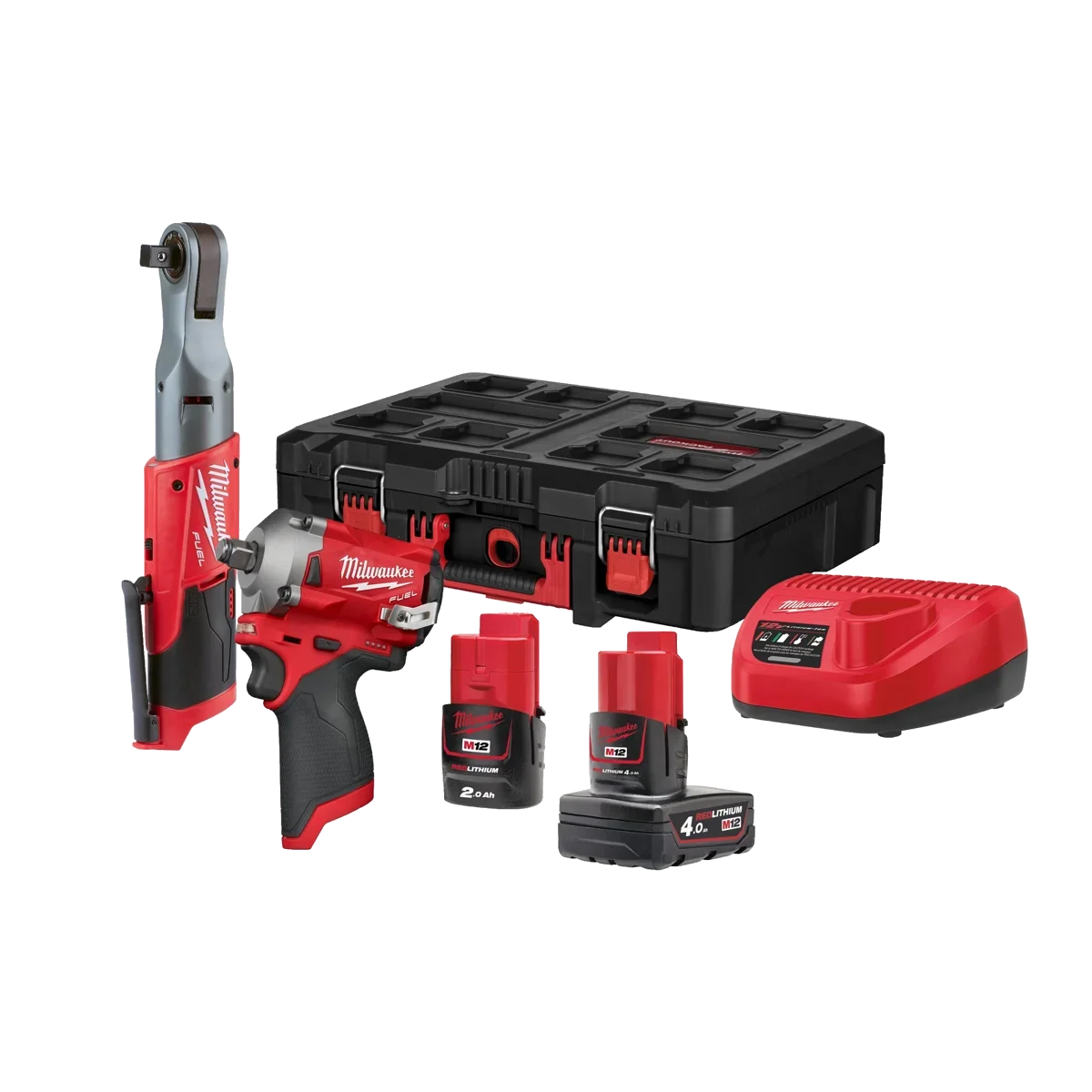 Milwaukee M12 Fpp2av-422p 2'li Set (darbeli Somun Sıkma & Cırcır)