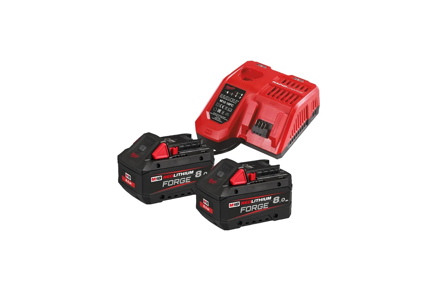 Milwaukee M18 FORGENRG-802 Akü + Şarj Cihazı Paket