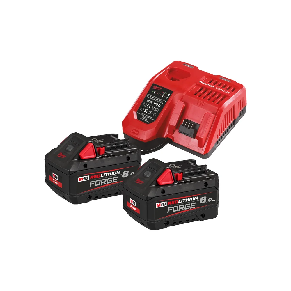 Milwaukee M18 FORGENRG-802 Akü + Şarj Cihazı Paket